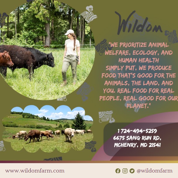 Todays Business Spotlight 🐖🐄🦃 is on Wildom Farm!
Visit them at www.wildomfarm.com or Wildom Farm
Follow us to see more daily Garrett County Business Spotlights!
If you are interested in having your business featured contact Connor Norman at cnorman@garrettcountymd.gov.
#businessdevelopment #garrettcountymd